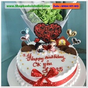 Combo Bánh Kem & Hoa Tươi - MM123